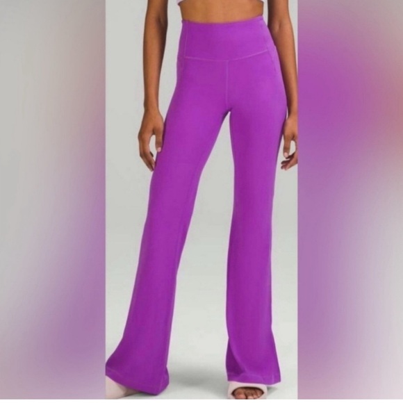 free people movement Pants - Free People Movement Good Karma Purple Women's High-Waisted Flare Leggings